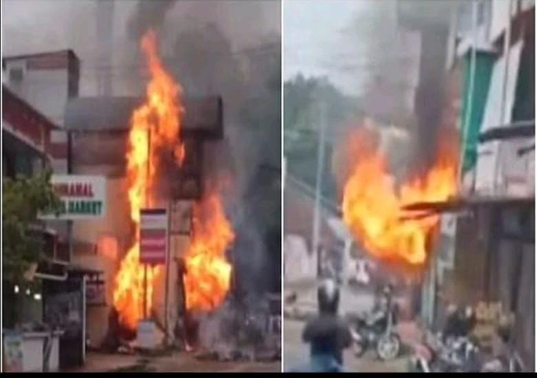 തൃശ്ശൂരില്‍ വന്‍ സ്ഫോടനം
